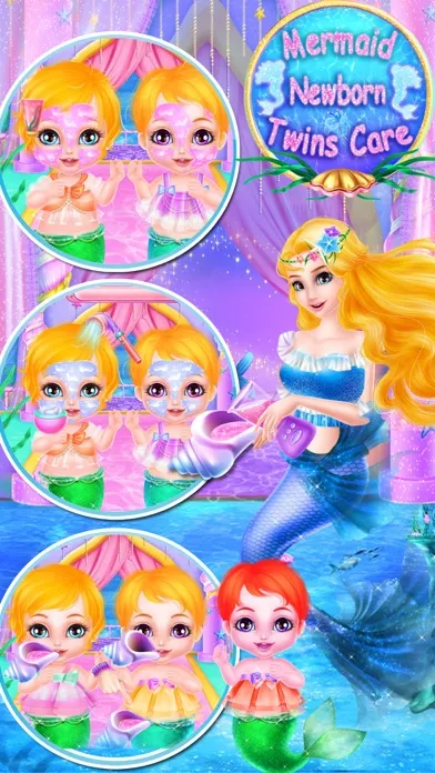 Mermaid Newborn Elas Twins Care Screenshots