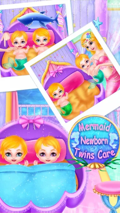 Mermaid Newborn Elas Twins Care Screenshots