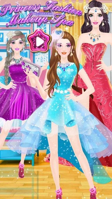 Princess Fashion Makeup Spa应用截图