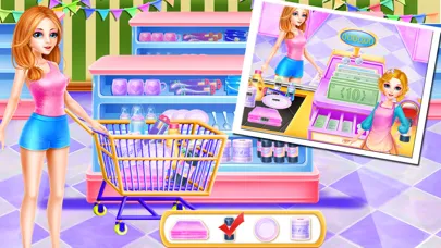 Supermaket Small Headed-Girl سکرین شاٹس
