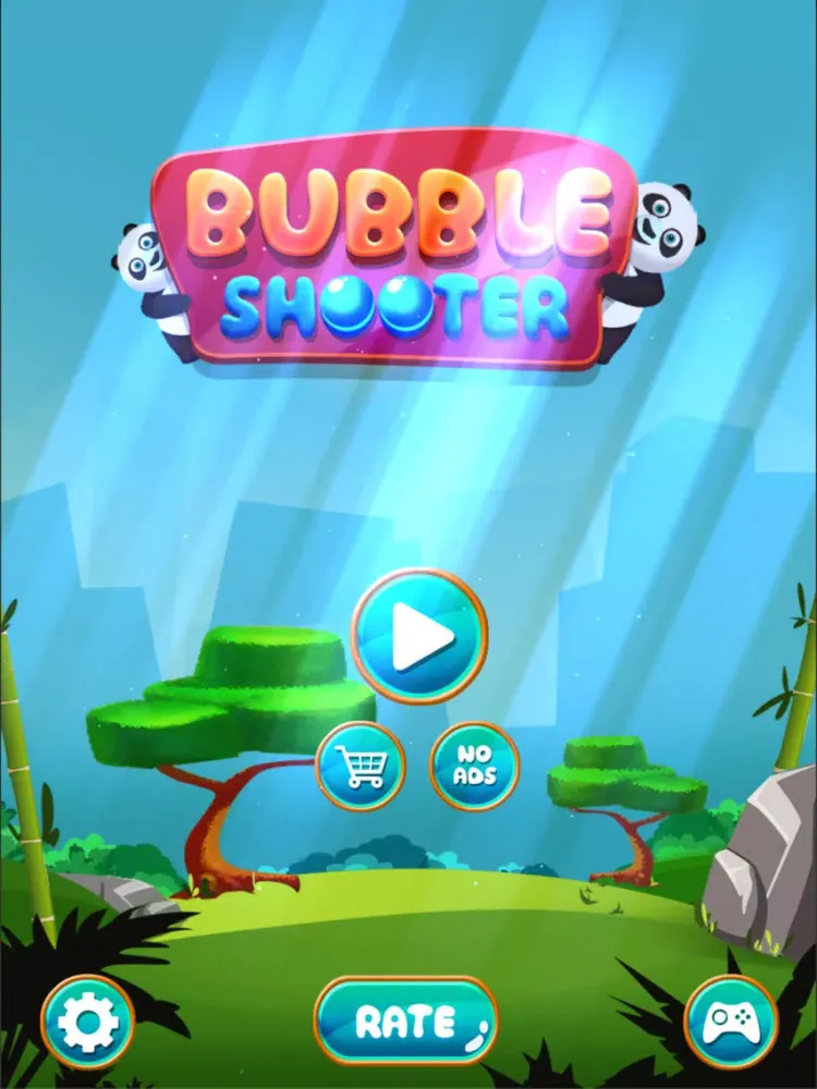 Bubble Shoot 3D Panda Pop Puzz iPad  スクリーンショット