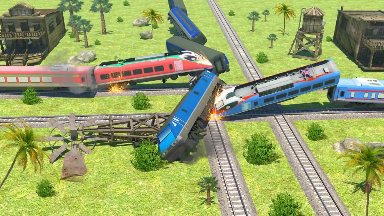 Tangkapan layar Euro Train Driver 3D