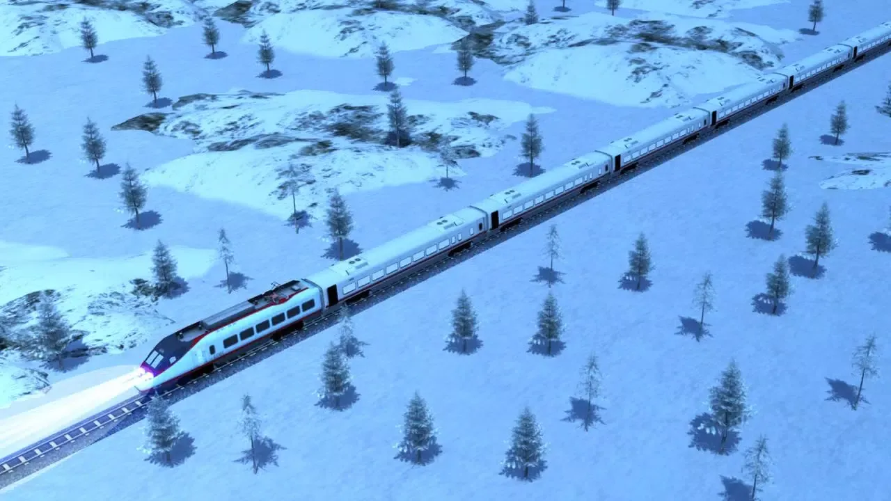Tangkapan layar Euro Train Driver 3D