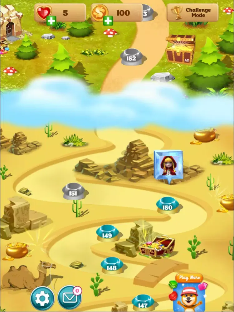 Tangkapan layar Jewel Story Match 3 Puzzle iPad 