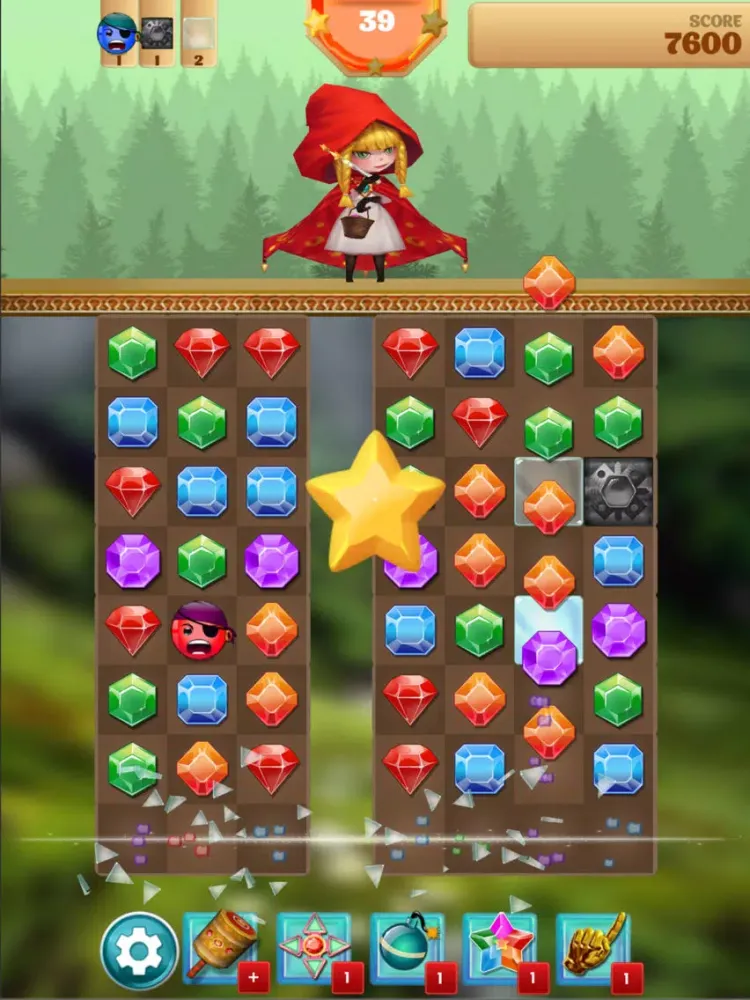 Tangkapan layar Jewel Story Match 3 Puzzle iPad 