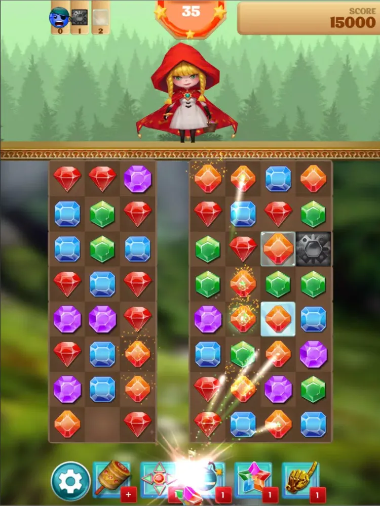 Tangkapan layar Jewel Story Match 3 Puzzle iPad 