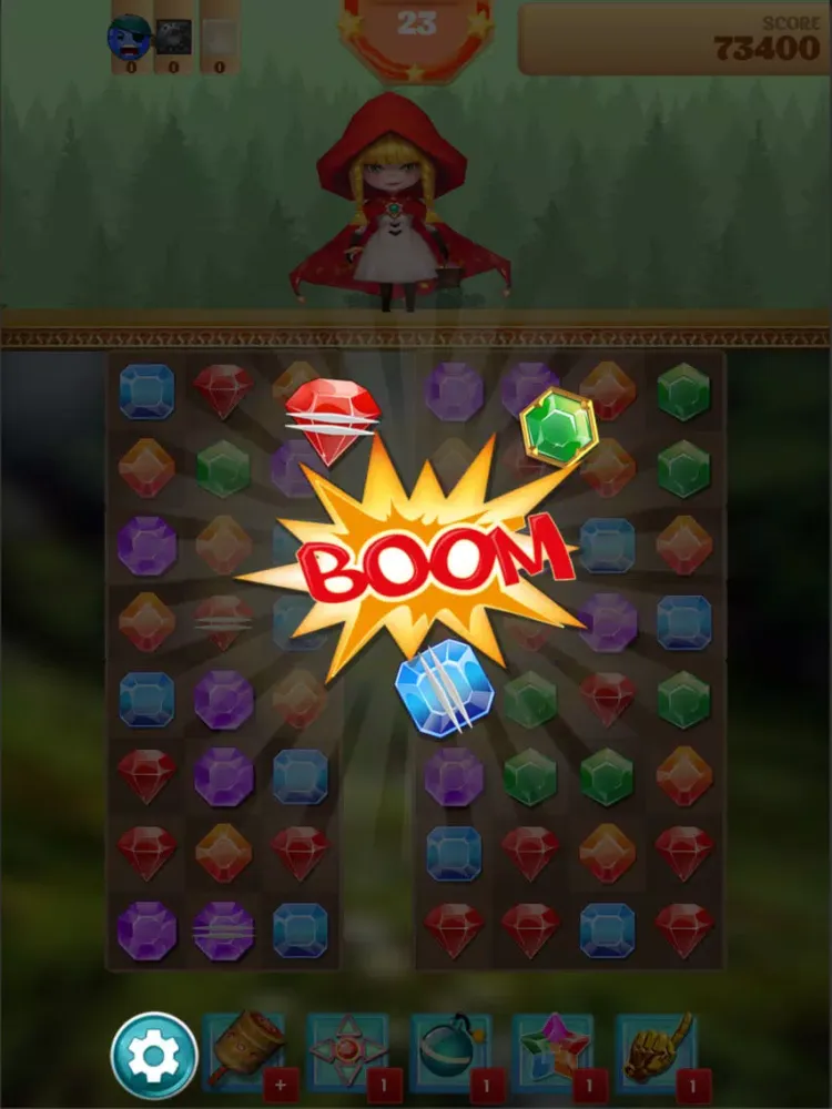 Tangkapan layar Jewel Story Match 3 Puzzle iPad 