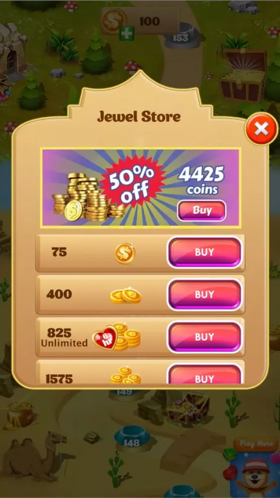 Tangkapan layar Jewel Story Match 3 Puzzle