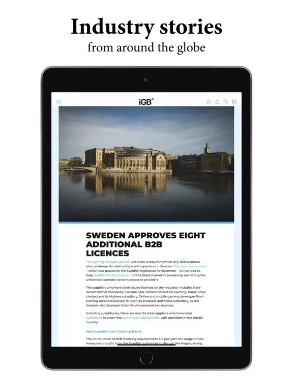 iGaming Business iPad  Ekran Görüntüleri