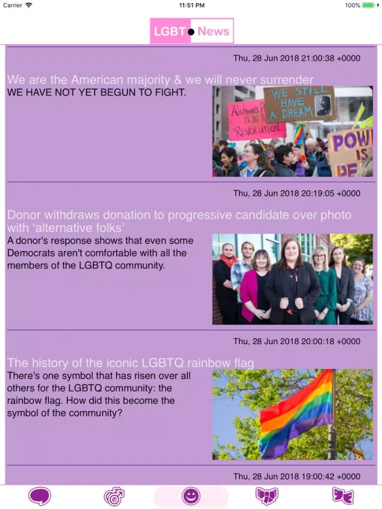 Captures d'écran de LGBT iPad 