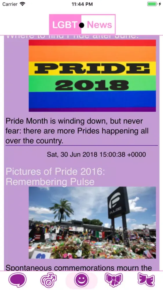 Captures d'écran de LGBT