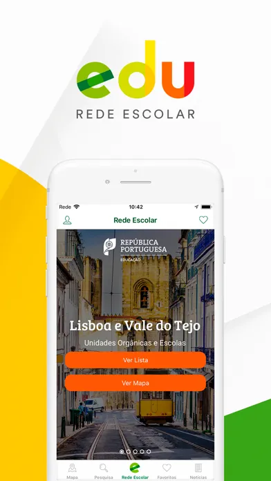 Capturas de tela do Edu Rede Escolar
