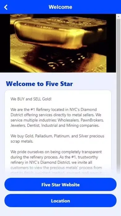 Tangkapan layar Five Star Precious Metals