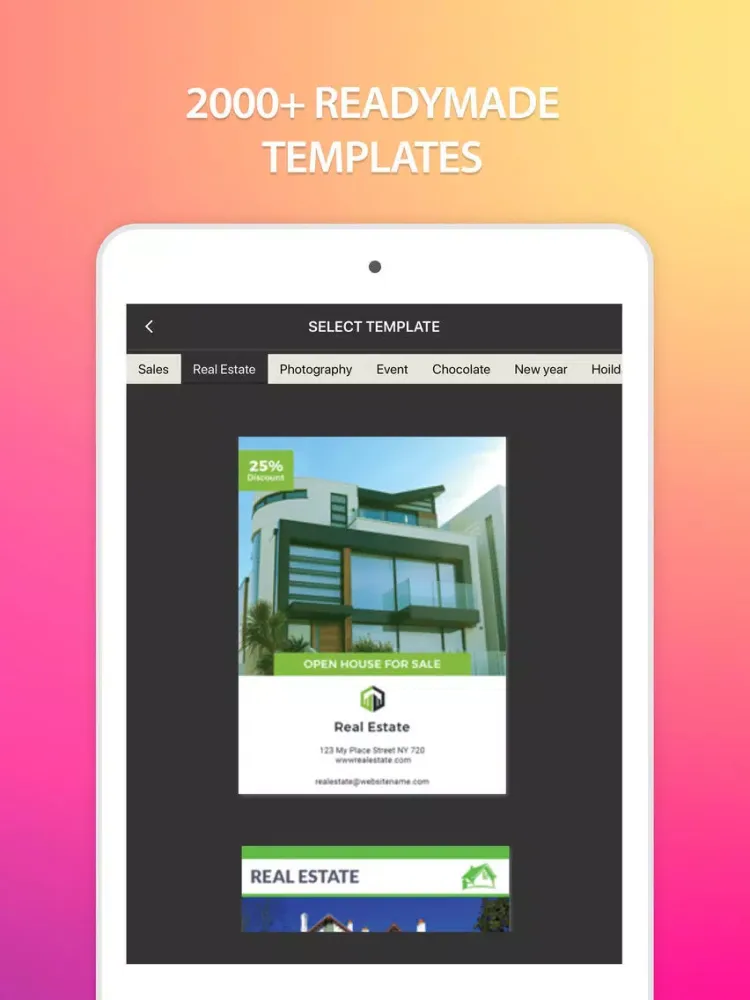 Poster Maker: Create & Design iPad 应用截图
