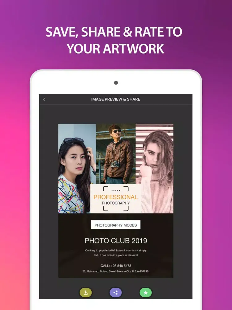 Poster Maker: Create & Design iPad 应用截图