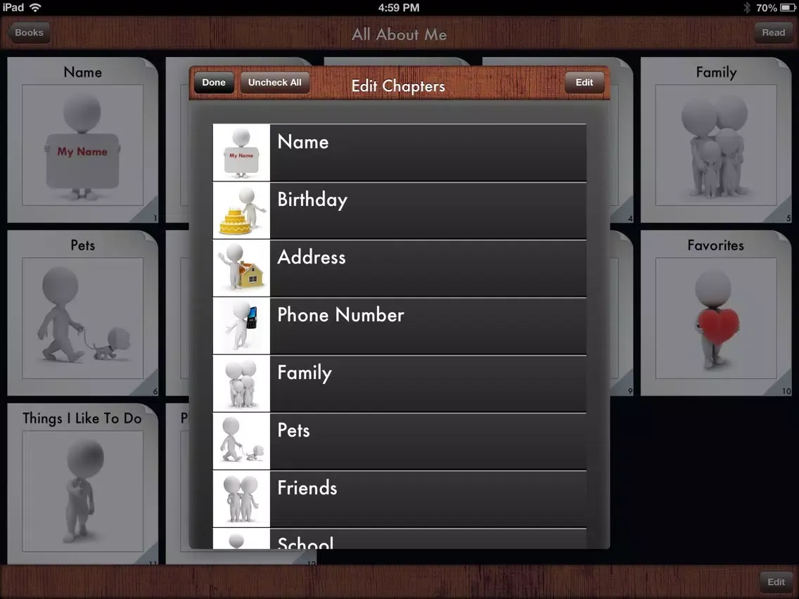 All About Me Storybook iPad  Screenshots