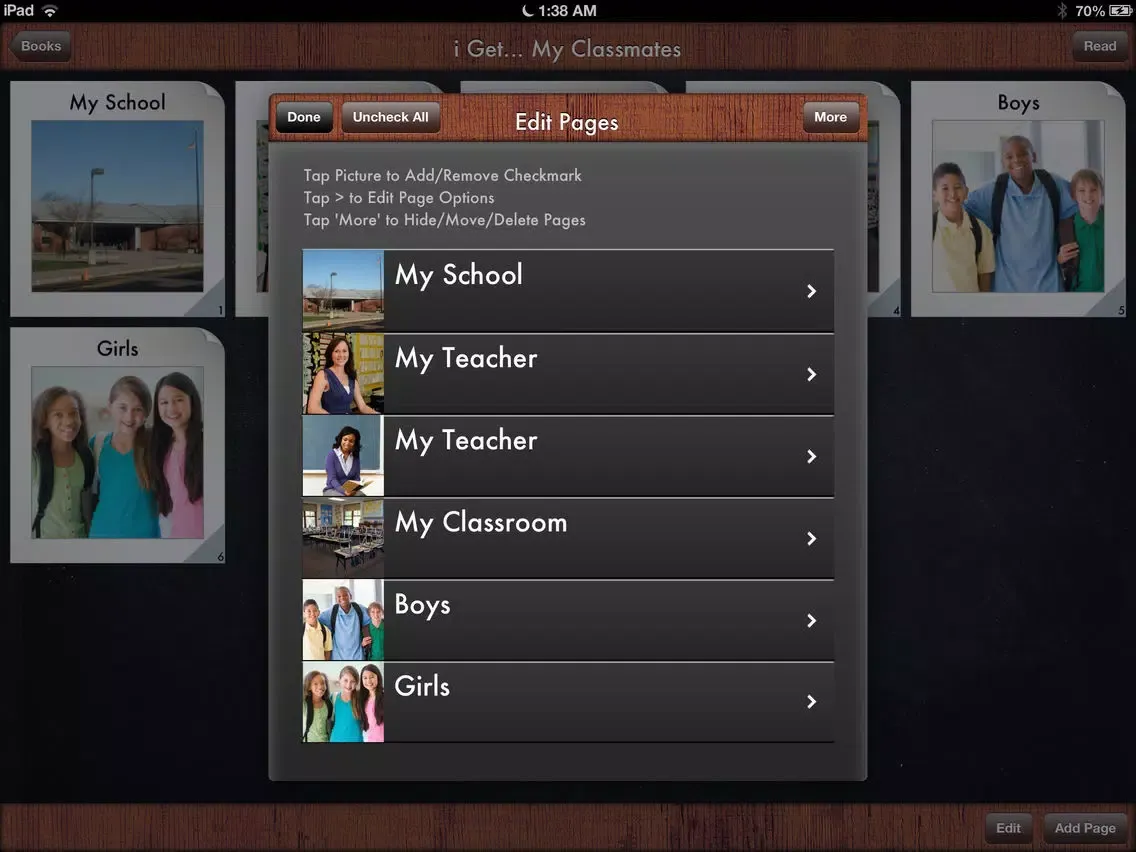i Get... My Classmates Photo Books iPad  Screenshots
