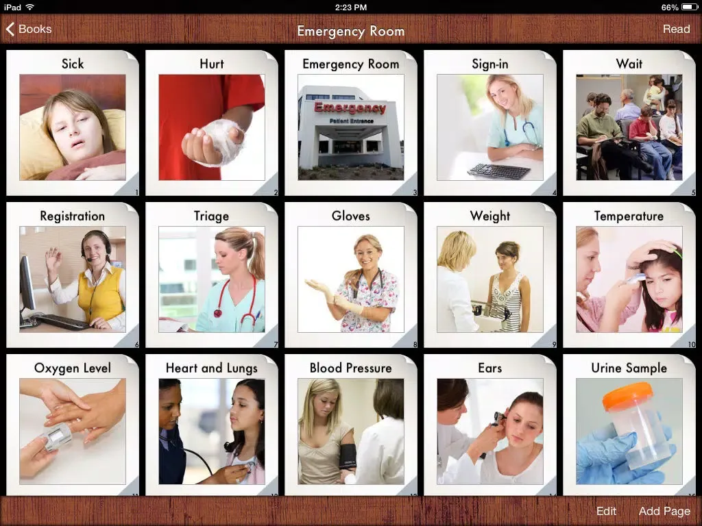 i Get... Going to the Hospital and Accessing Child Life Services with Medical Photo Vocabulary and Preparation Books iPad  Screenshots