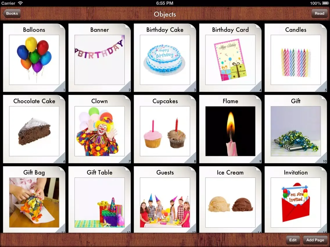 i Get... Going to Birthday Parties Vocabulary Photo Books and Social Skills Stories iPad  Screenshots