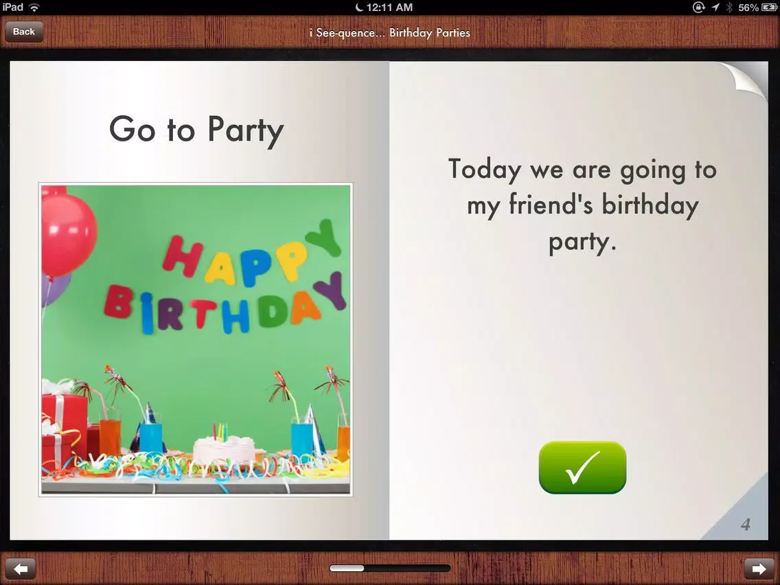 i Get... Going to Birthday Parties Vocabulary Photo Books and Social Skills Stories iPad  Screenshots