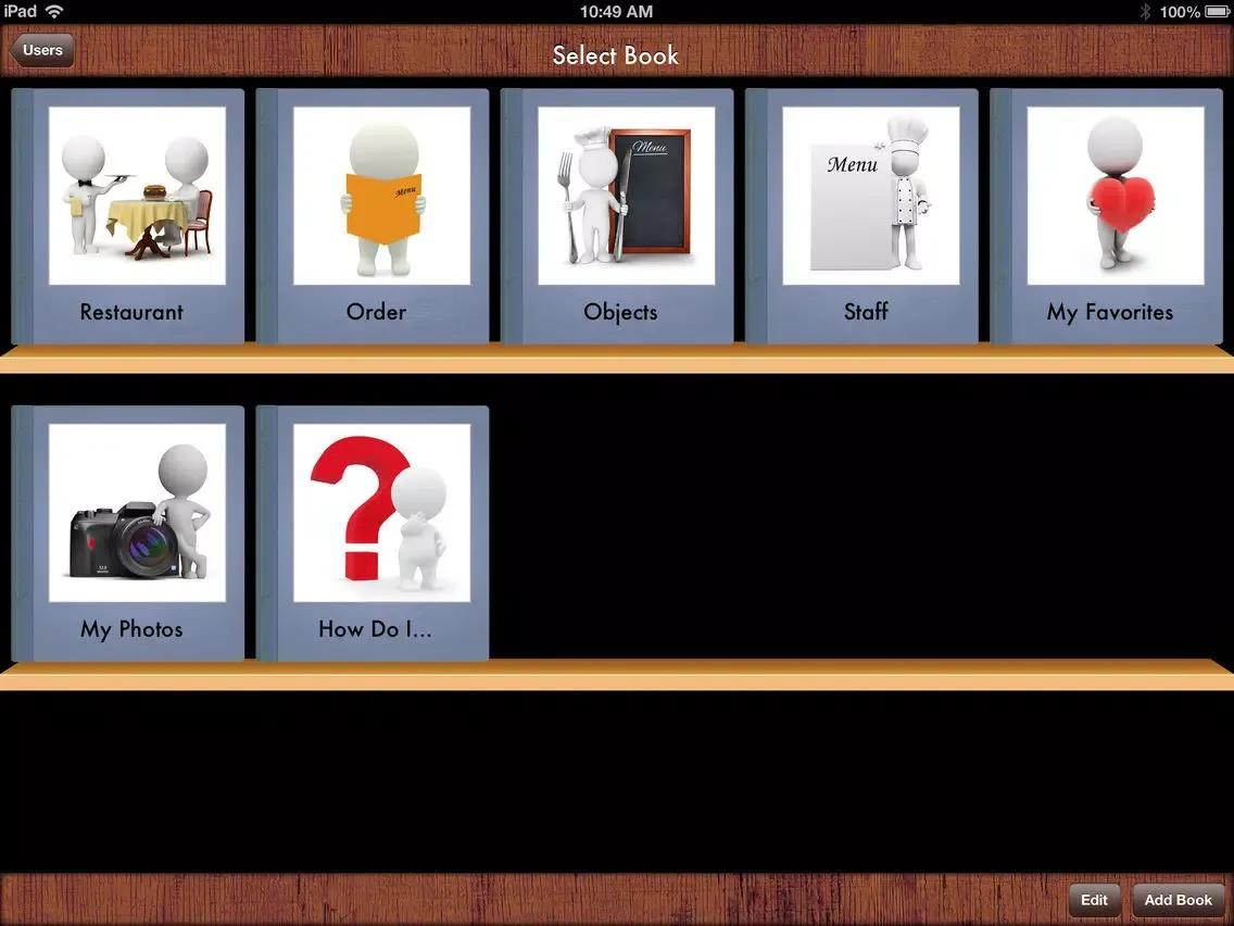 i Get... Going to a Restaurant Vocabulary Photo Books and Social Stories iPad 应用截图