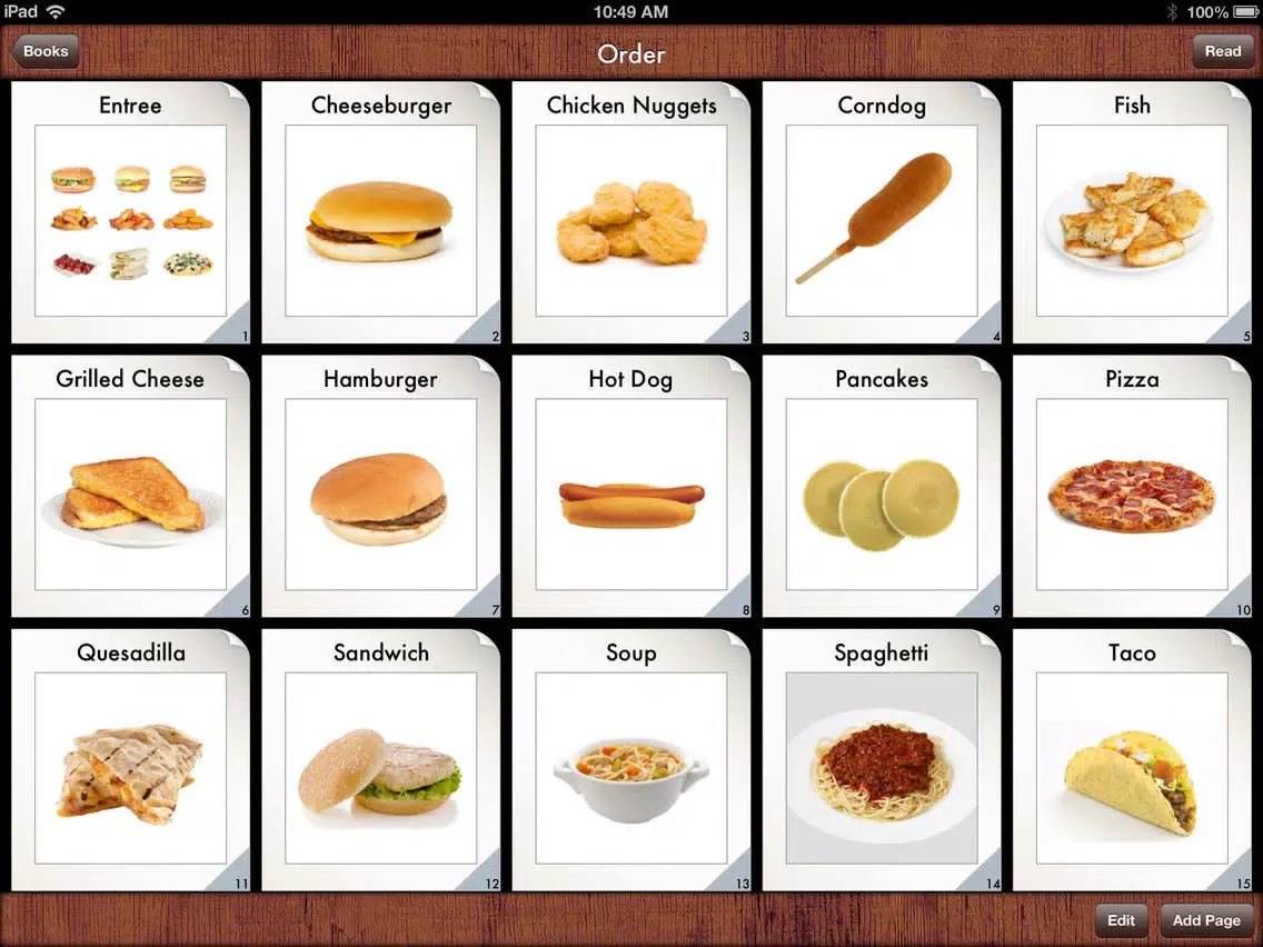 i Get... Going to a Restaurant Vocabulary Photo Books and Social Stories iPad 应用截图