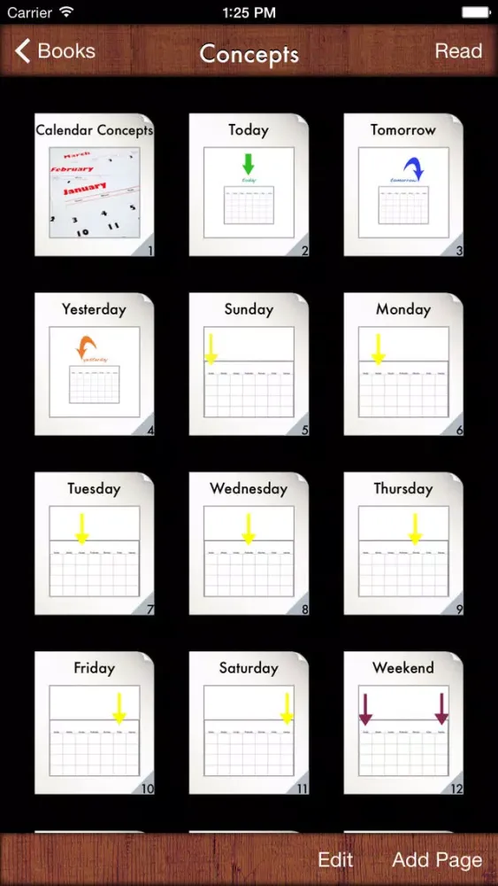 Captures d'écran de i Get... My Daily Schedule, Recall My Day and Learn Calendar Concepts