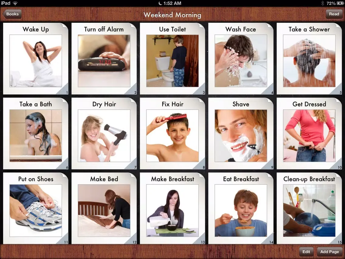 Capturas de pantalla de i Get ... My Schedules at Home Social Skills Stories iPad 