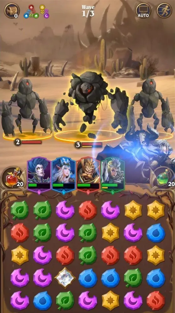Deck Heroes: Puzzle RPG سکرین شاٹس