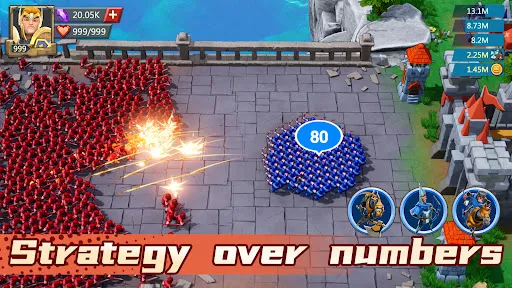 Tangkapan skrin Lords Mobile Godzilla Kong War