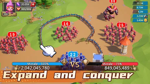 Tangkapan skrin Lords Mobile Godzilla Kong War