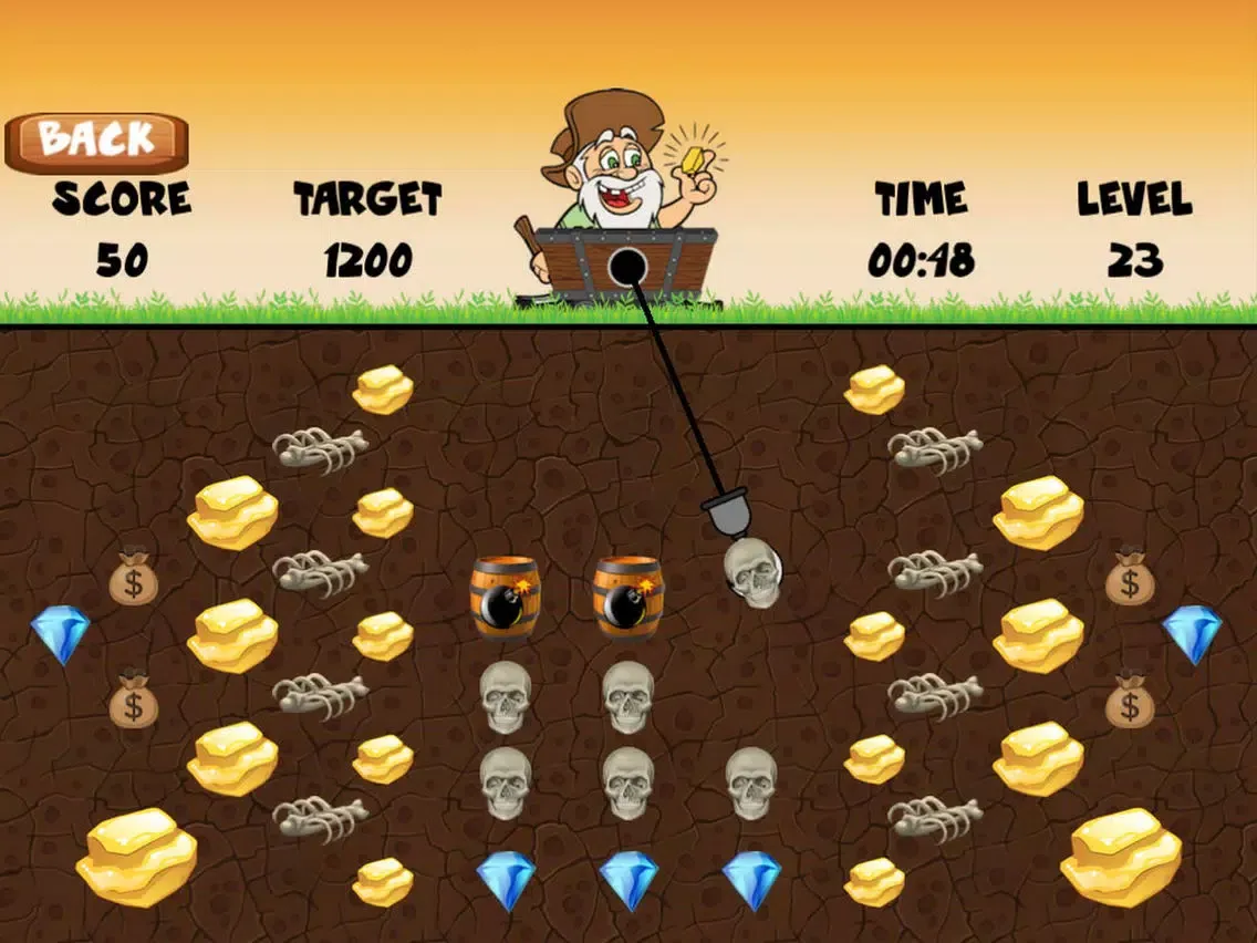 Tangkapan layar Gold Miner Grandpa iPad 