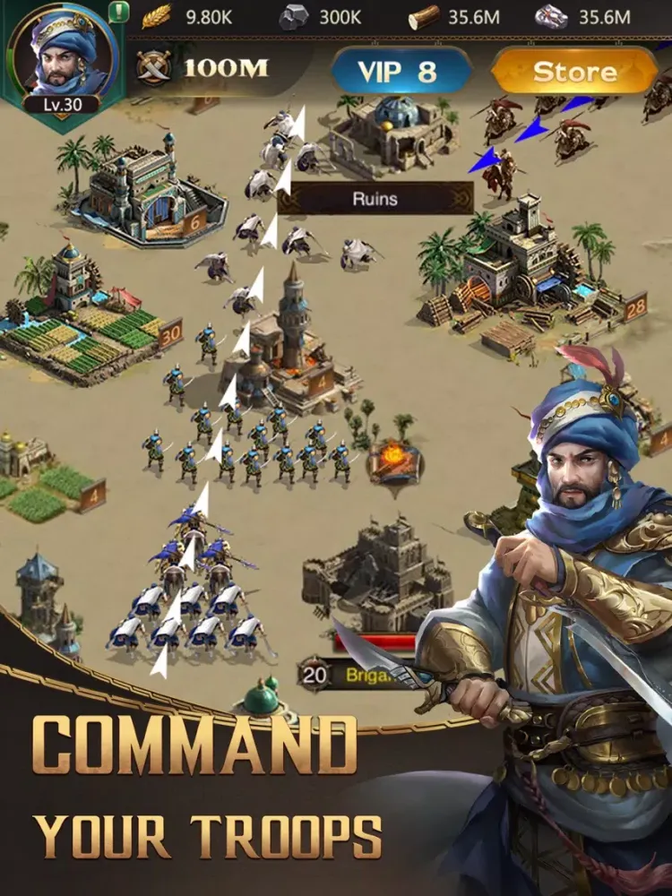 ภาพหน้าจอของ Clash of Sultans iPad 