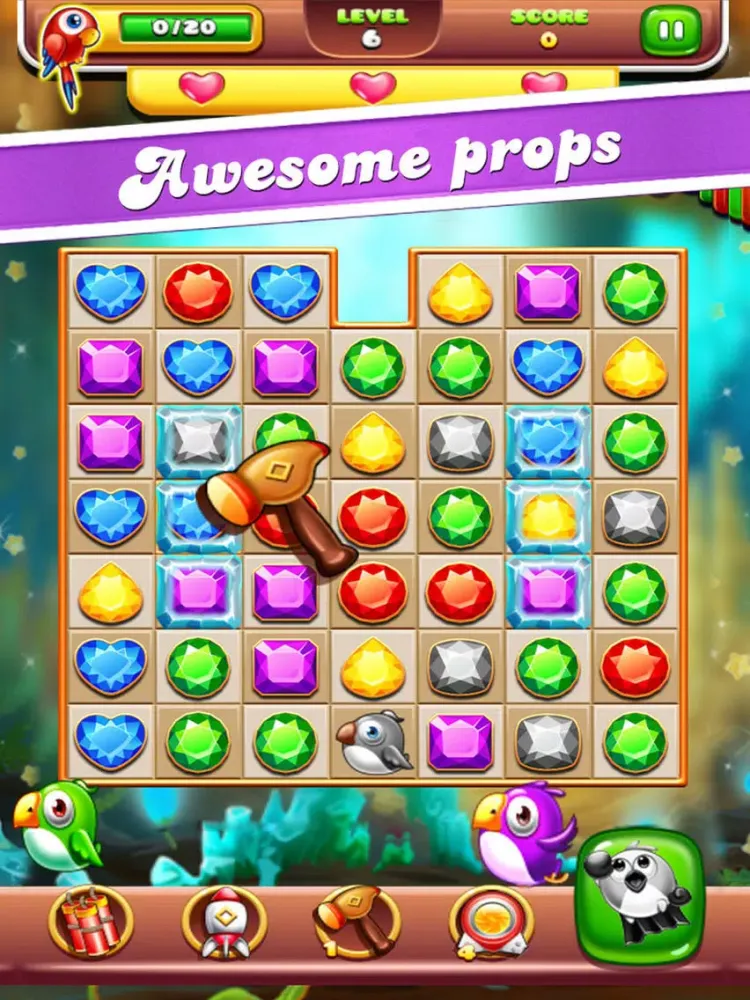 Smart Birdie Rescue - Match 3 iPad  スクリーンショット