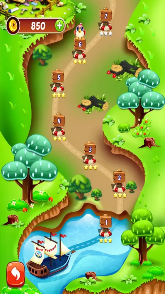 Smart Birdie Rescue - Match 3 スクリーンショット