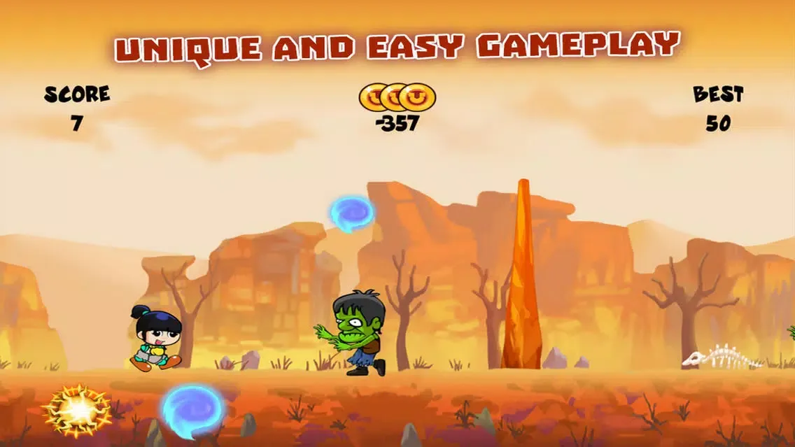 Tangkapan skrin Zombie Warrior Runner