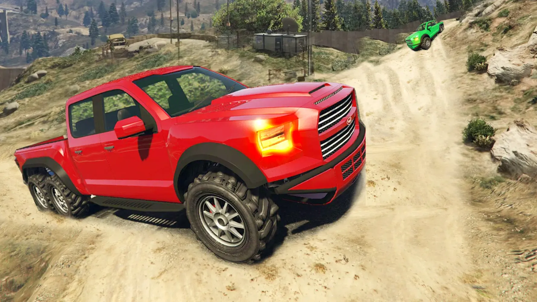 ภาพหน้าจอของ Offroad Pickup Truck Driving