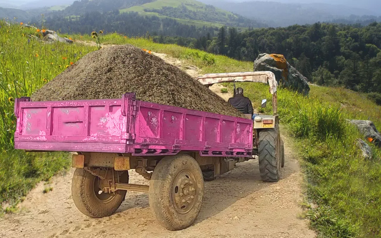 Tangkapan skrin Modern Farming Tractor Games