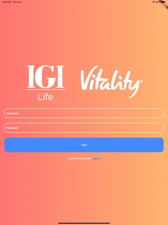 IGI Life Health iPad  Screenshots