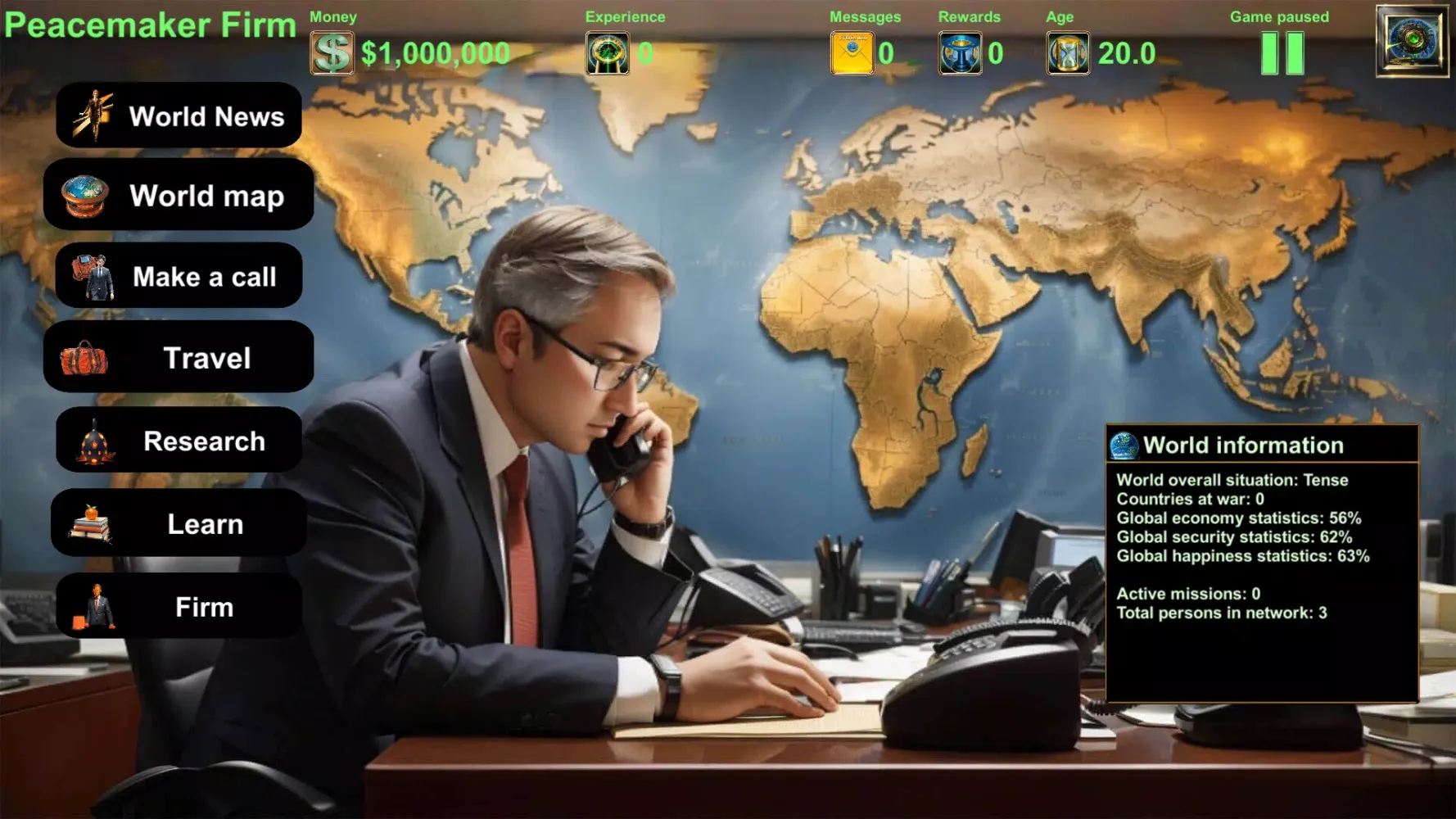 Ảnh chụp màn hình của World Diplomat