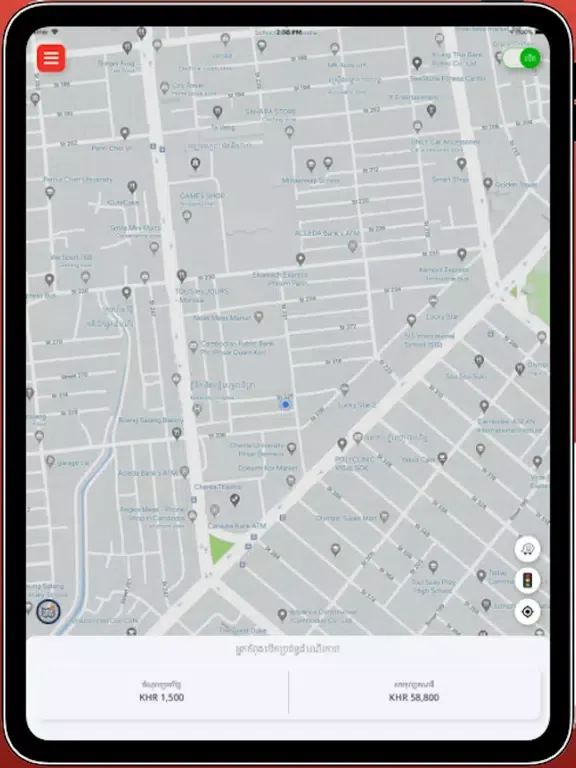 Ảnh chụp màn hình của Qwiq Driver iPad 