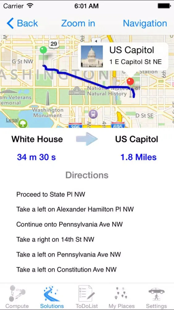 Скриншоты Optimal Route
