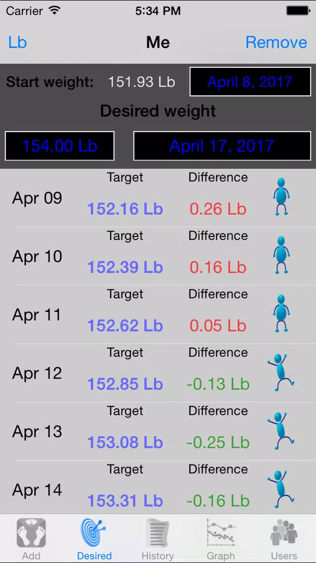 WeightCheck سکرین شاٹس