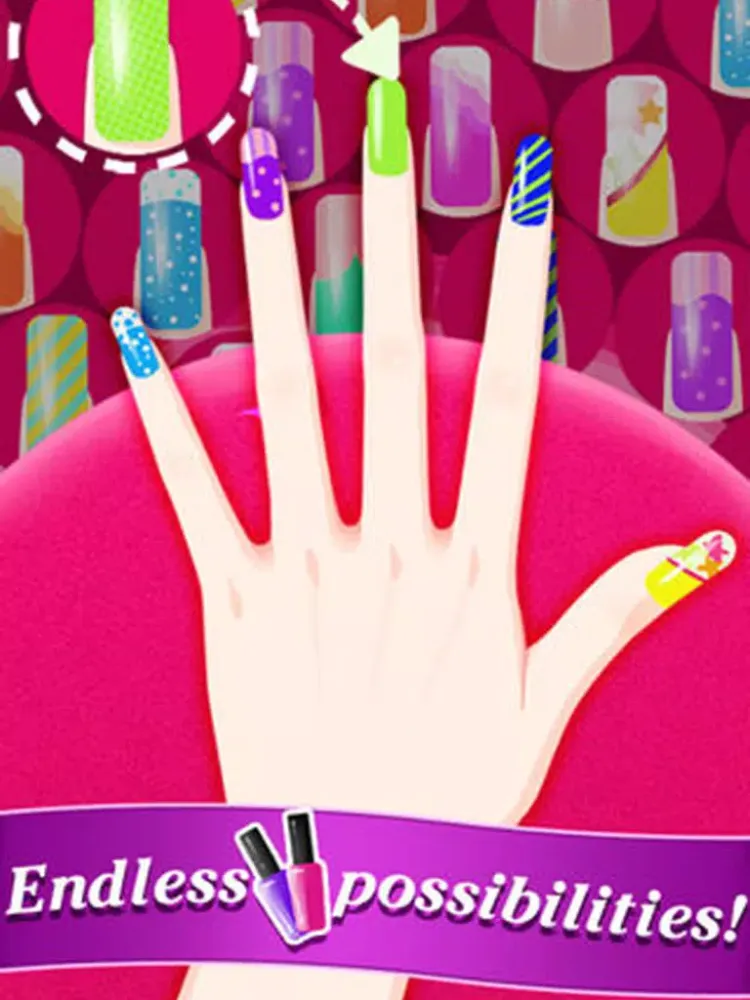 Capturas de tela do Nail Art Salon iPad 