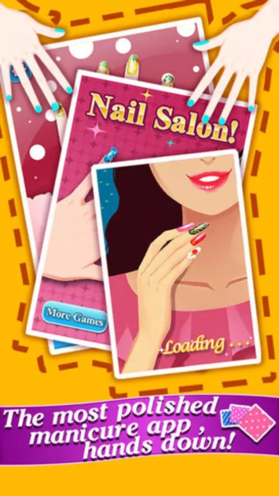 Capturas de tela do Nail Art Salon