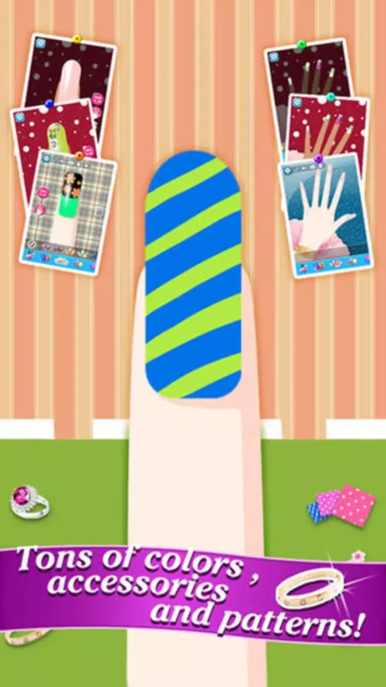 Capturas de tela do Nail Art Salon