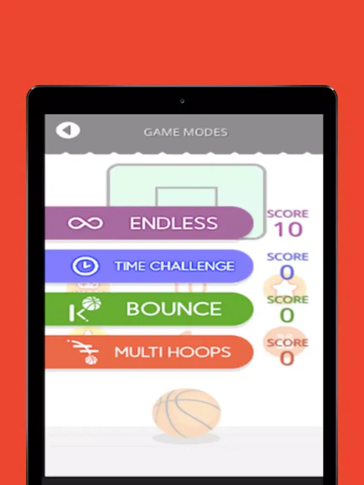 Basketball 2D shooter Game iPad  স্ক্রিনশট