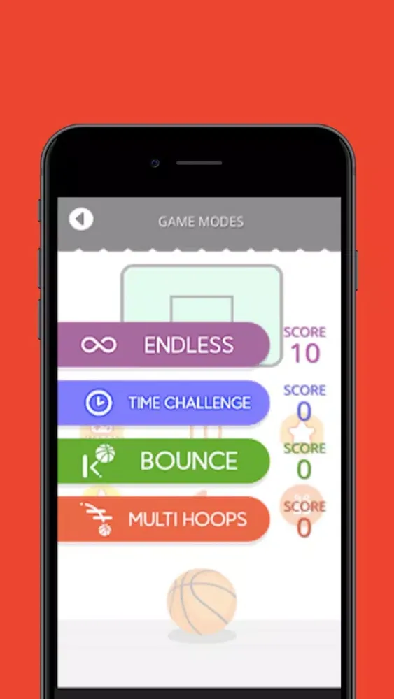 Basketball 2D shooter Game স্ক্রিনশট