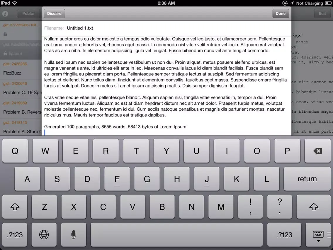 صور iGist - The Gist Client iPad 
