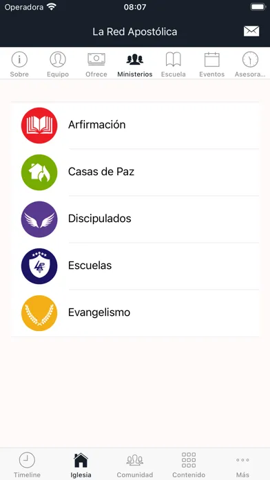 Captures d'écran de La Red Apostólica